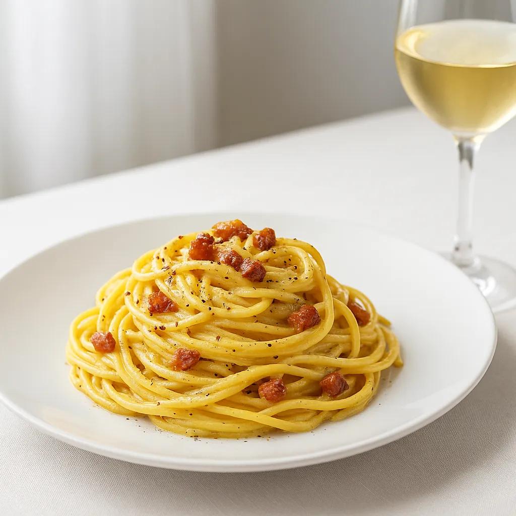 Vino Bianco e Pasta alla Carbonara