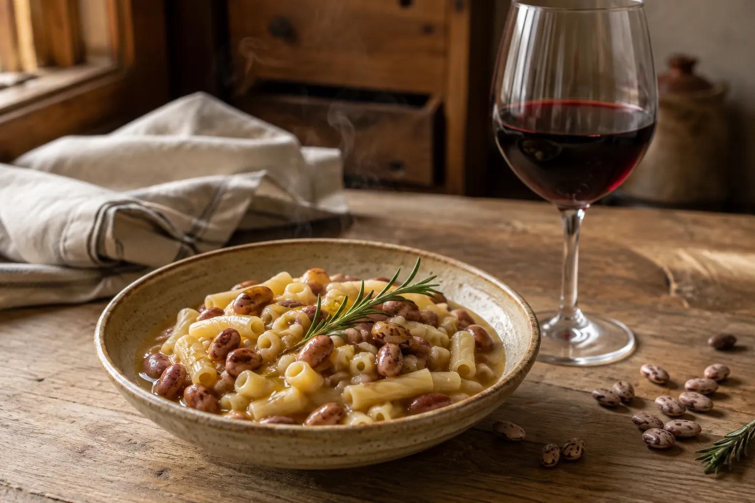 Pasta e fagioli: storia, varianti regionali e vino giusto